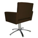 Ver imagem 4 de Poltrona Decorativa Camila Pés Metal Giratório Suede Marrom - DS Estofados