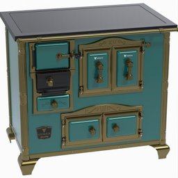Fogao a Lenha N 2 Gab Imperador Premium Turquesa Sd - 6