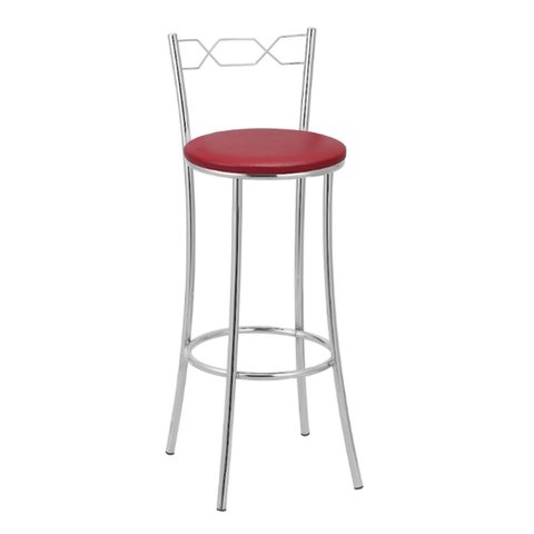 Banqueta Alta Cromada Bc51/a A101 Treparoni