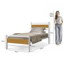 Ver imagem 3 de Cama Infanto Juvenil Solteiro Lilly Klm Store Branco/canela
