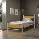 Ver imagem 2 de Cama Infanto Juvenil Solteiro Lilly Klm Store Branco/canela