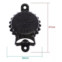 Ver imagem 2 de Abridor De Garrafa Vintage - Preto - 5,8x8,7 - Metal - Decoração Barzinho