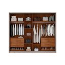 Ver imagem 4 de Guarda Roupa Casal 2 Portas Authentic Nogueira/Nude Demóbile