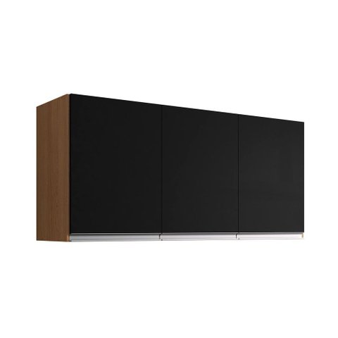 Armário Aéreo Cozinha Andréia 3 Portas 120cm Ajl Móveis