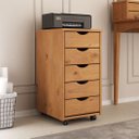 Ver imagem 1 de Organizador Gaveteiro para Escritório Madeira 5 Gav Quarto Freijó Lagos Idimex