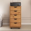 Ver imagem 2 de Organizador Gaveteiro para Escritório Madeira 5 Gav Quarto Freijó Lagos Idimex