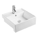 Ver imagem 2 de Cuba Vivace Semi Encaixe 0,38x0,38x0,13 Arpoador 2581 Branca