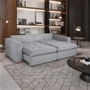 Ver imagem 5 de Sofá Cama Retrátil 3 Lugares Milano Cinza Design