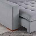 Ver imagem 4 de Sofá Cama Retrátil 3 Lugares Milano Cinza Design
