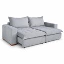Ver imagem 2 de Sofá Cama Retrátil 3 Lugares Milano Cinza Design