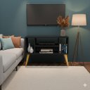 Ver imagem 4 de Rack Intense 4 Nichos P/ Tv 40 Polegadas Pés Retrô Sala/ Escritório
