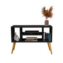 Ver imagem 2 de Rack Intense 4 Nichos P/ Tv 40 Polegadas Pés Retrô Sala/ Escritório