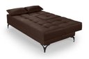 Ver imagem 6 de Sofá Cama Solteiro Colorado Reclinável 3 Posições em Suede: Marrom