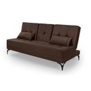 Ver imagem 2 de Sofá Cama Solteiro Colorado Reclinável 3 Posições em Suede: Marrom