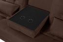 Ver imagem 4 de Sofá Cama Solteiro Colorado Reclinável 3 Posições em Suede: Marrom