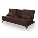Ver imagem 1 de Sofá Cama Solteiro Colorado Reclinável 3 Posições em Suede: Marrom