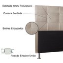Ver imagem 3 de Cabeceira Queen 1,60m Roma Suede - Pallazio - Bege