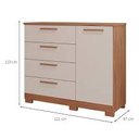 Ver imagem 2 de Cômoda Malu 1 Pt 4 Gv Branca 100% MDF Panan Cômoda Malu 1 Pt 4 Gv Branca 100% MDF