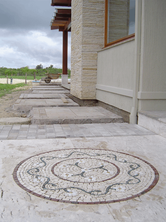 Mandala Mosaico Floral Rosone Fiorellini Veronesi I 150cm - 4