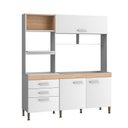 Ver imagem 2 de Cozinha Compacta - Isis 1860x2132x520 mm Branco/Mel