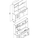Ver imagem 3 de Cozinha Compacta - Isis 1860x2132x520 mm Branco/Mel
