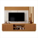 Ver imagem 1 de Home Valência Ripado C/led Cascata 2 Portas Tv 75" Mavaular:nature/off