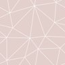Papel de Parede Adesivo Lavável Rosa Chá Geométrico Liso 6m - 1