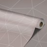 Papel de Parede Adesivo Lavável Rosa Chá Geométrico Liso 6m - 4