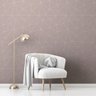 Papel de Parede Adesivo Lavável Rosa Chá Geométrico Liso 6m - 5