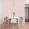 Papel de Parede Adesivo Lavável Rosa Chá Geométrico Liso 6m - 10