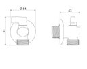 Ver imagem 2 de Torneira Esfera para Maquina de Lavar Roupas / Louças Docol