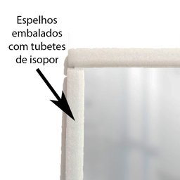 Espelho Multiuso Bisotê Fita Dupla Face 3M 50x50 cm Quadrado - 9