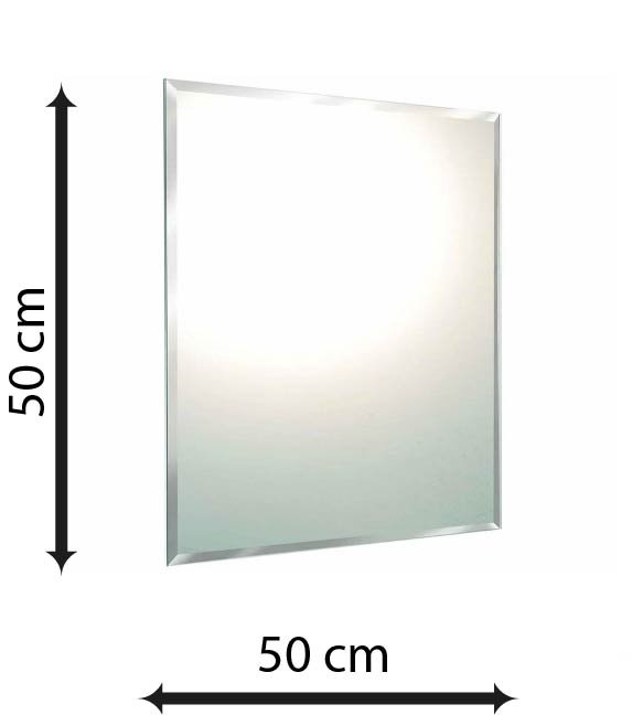 Espelho Multiuso Bisotê Fita Dupla Face 3M 50x50 cm Quadrado - 7