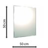 Espelho Multiuso Bisotê Fita Dupla Face 3M 50x50 cm Quadrado - 7