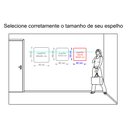 Ver mais imagens de Espelho Multiuso Bisotê Fita Dupla Face 3M 50x50 cm Quadrado