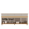 Buffet Sala Jantar 184cm 4 Portas Açores Edn Fendi/freijo - 6