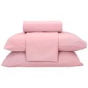 Ver imagem 1 de Jogo de Cama Queen Teka 100% Algodão - 150 Fios Diamante 4 Peças - Rosa