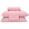 Jogo de Cama Queen Teka 100% Algodão - 150 Fios Diamante 4 Peças - Rosa - 1