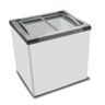 Freezer Horizontal Tampa de Vidro 200l Metalfrio Branco 220v - 1