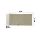 Ver imagem 3 de Armário Basculante 80cm 1 Porta C/Vidro Reflecta Bronze