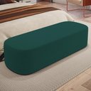 Ver imagem 6 de Puff Decorativo Orgânico para Living Quarto 160cm Doha W01 Bouclê Verde - Lyam Decor