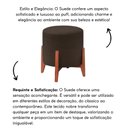 Ver imagem 2 de Puff Decorativo Redondo Eloá Suede Marrom
