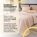 Ver imagem 4 de Kit Edredom Casal Queen 3 Peças Margarida Cama Box:azul