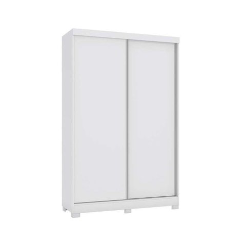 Guarda Roupa Solteiro 2 Portas de Correr e 2 Gavetas C-pés N571 Branco - Kappesberg
