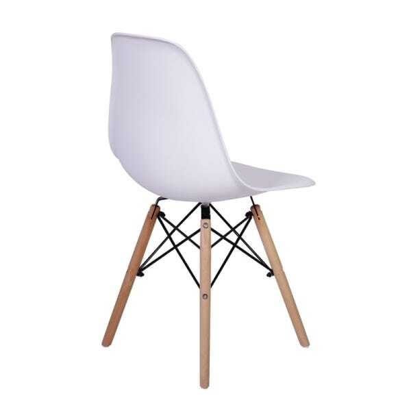 Kit Mesa Jantar Eiffel 120x80cm Branca + 4 Cadeiras Charles Eames - 4