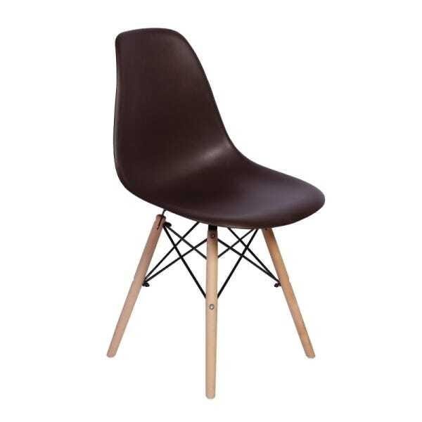 Kit Mesa Jantar Eiffel 120x80cm Preta + 4 Cadeiras Charles Eames - 2