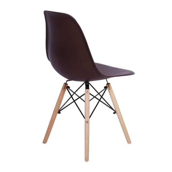 Kit Mesa Jantar Eiffel 120x80cm Preta + 4 Cadeiras Charles Eames - 3