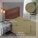 Ver imagem 4 de Roupa Cama Solteiro 300 Fios Lençol Virol sem Elástico de Algodão:avela