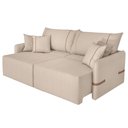 Ver imagem 7 de Sofá Cama Retrátil 220cm Essence D05 Linho Bege/camel - Mpozenato