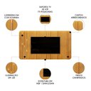 Ver imagem 3 de Painel para Tv Suspenso 75 240cm Celi D04 Cedro - Mpozenato